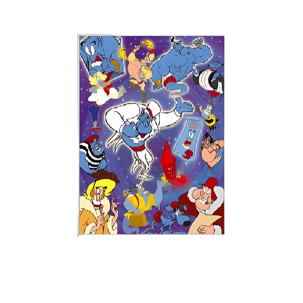 The Many Faces of Genie Framed Pin Set Disney pin