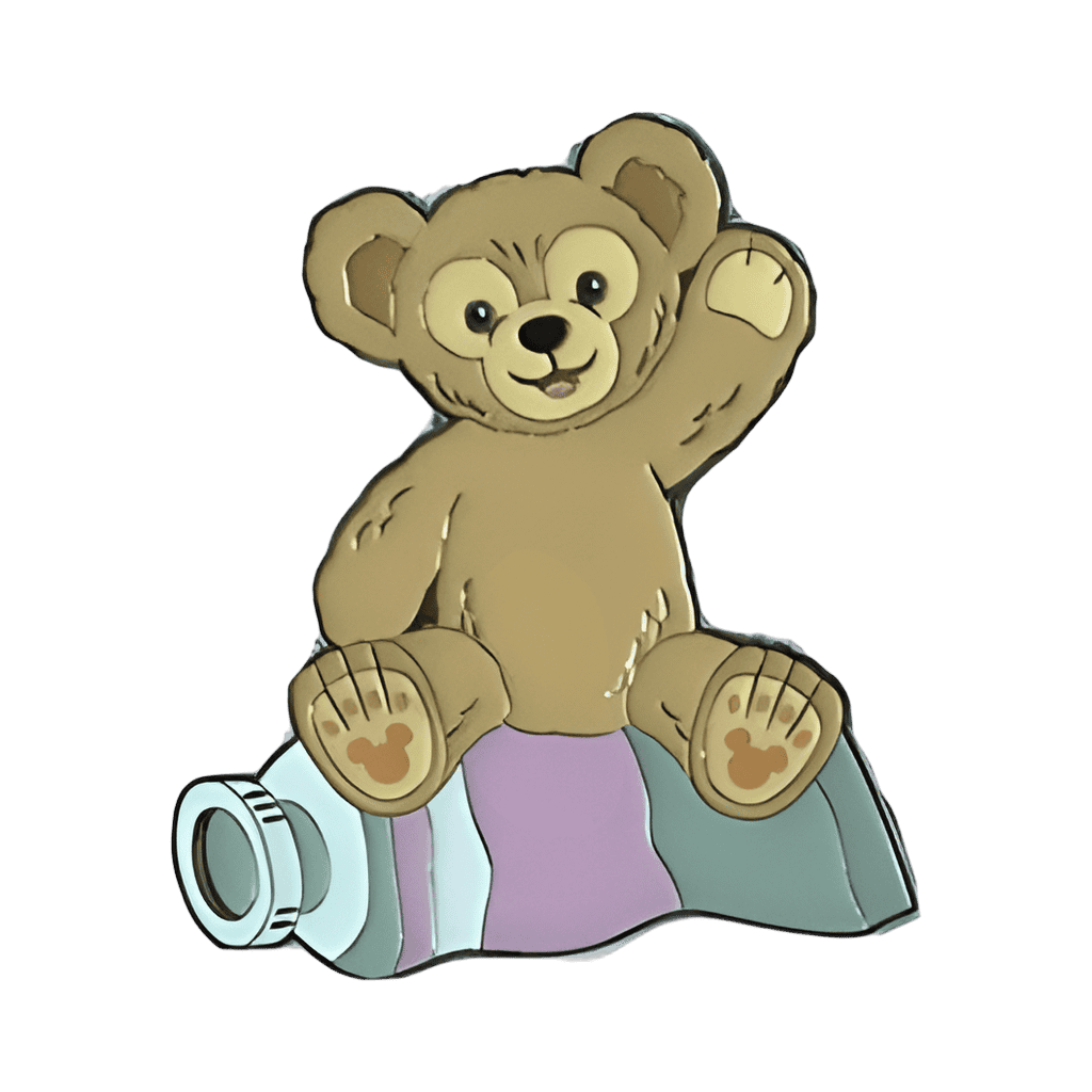 Duffy purple tube Disney pin