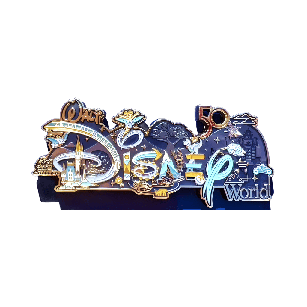 50th Anniversary Park Icons Logo Disney pin