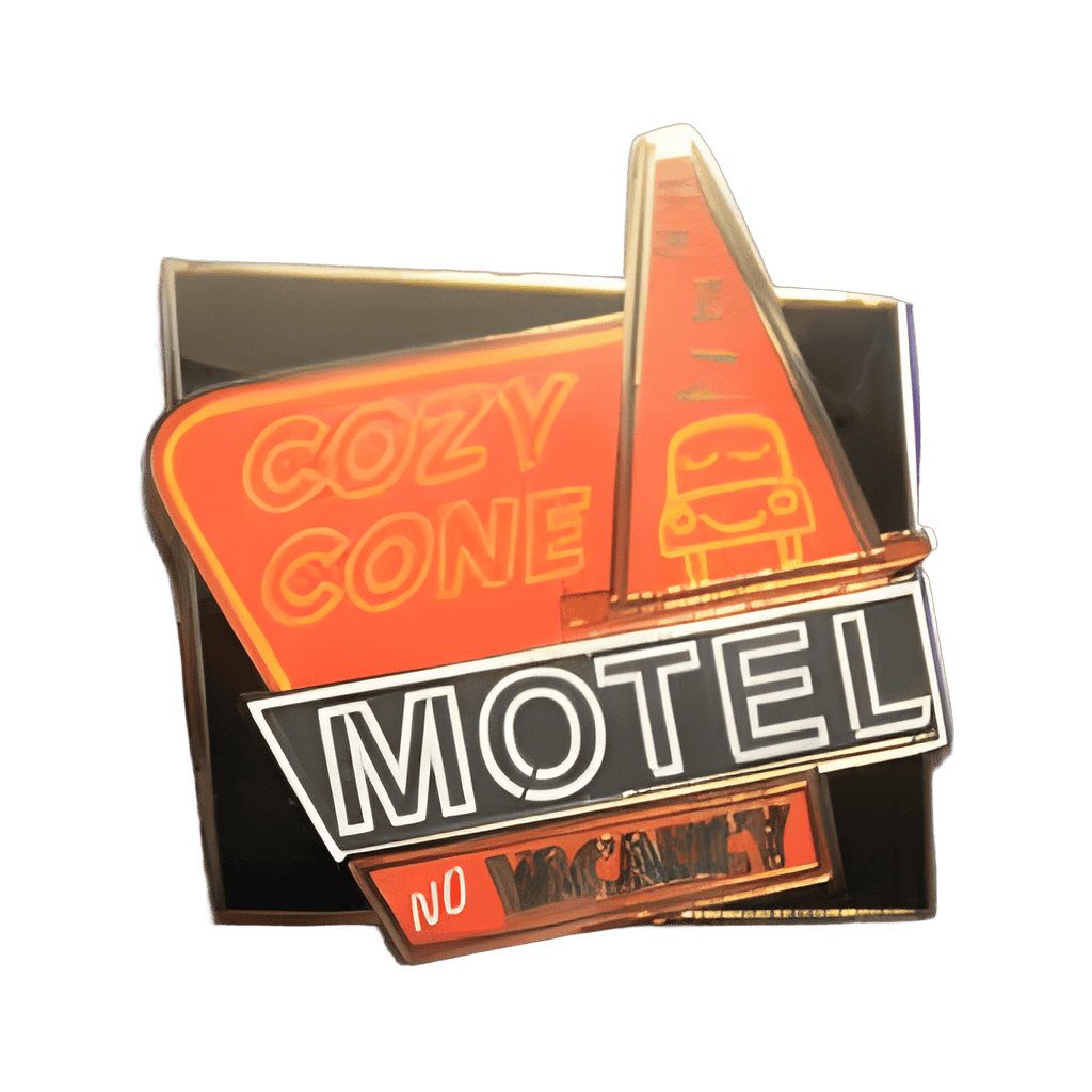 Cozy Cone Motel Marquee Sign Disney pin