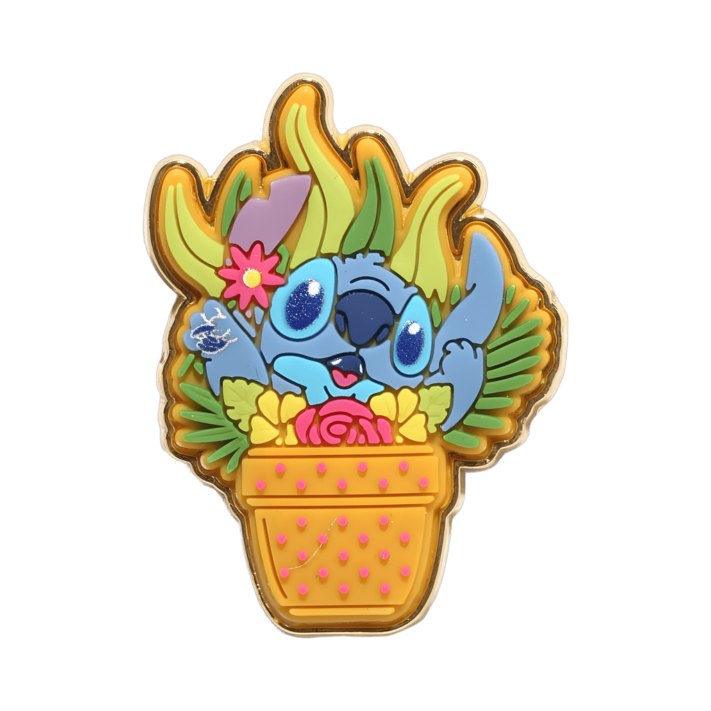 Stitch Floral Pot Free-D Disney pin