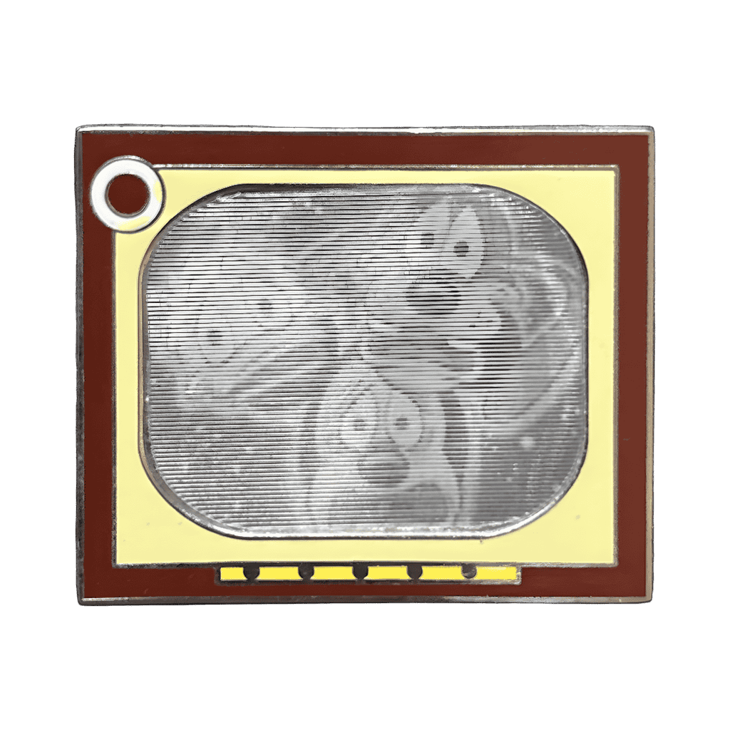 Lenticular TV Disney pin