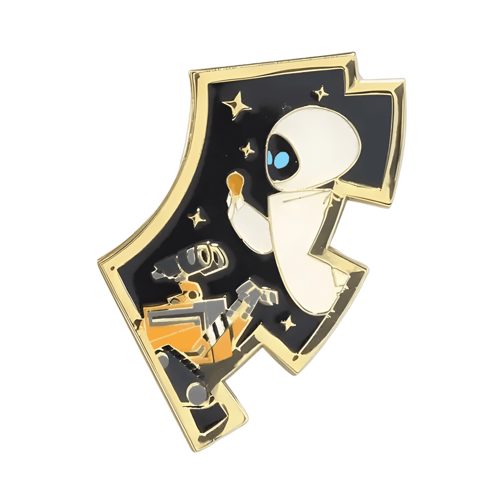 Wall-E and Eve Holding Lightbulb Disney pin