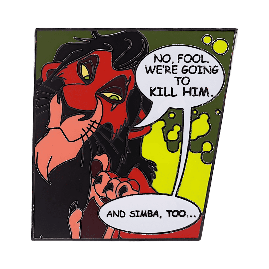 Scar Quote Disney pin