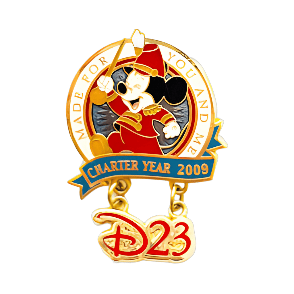 D23 Charter Year 2009 - Made For You And Me - Band Mickey Disney pin