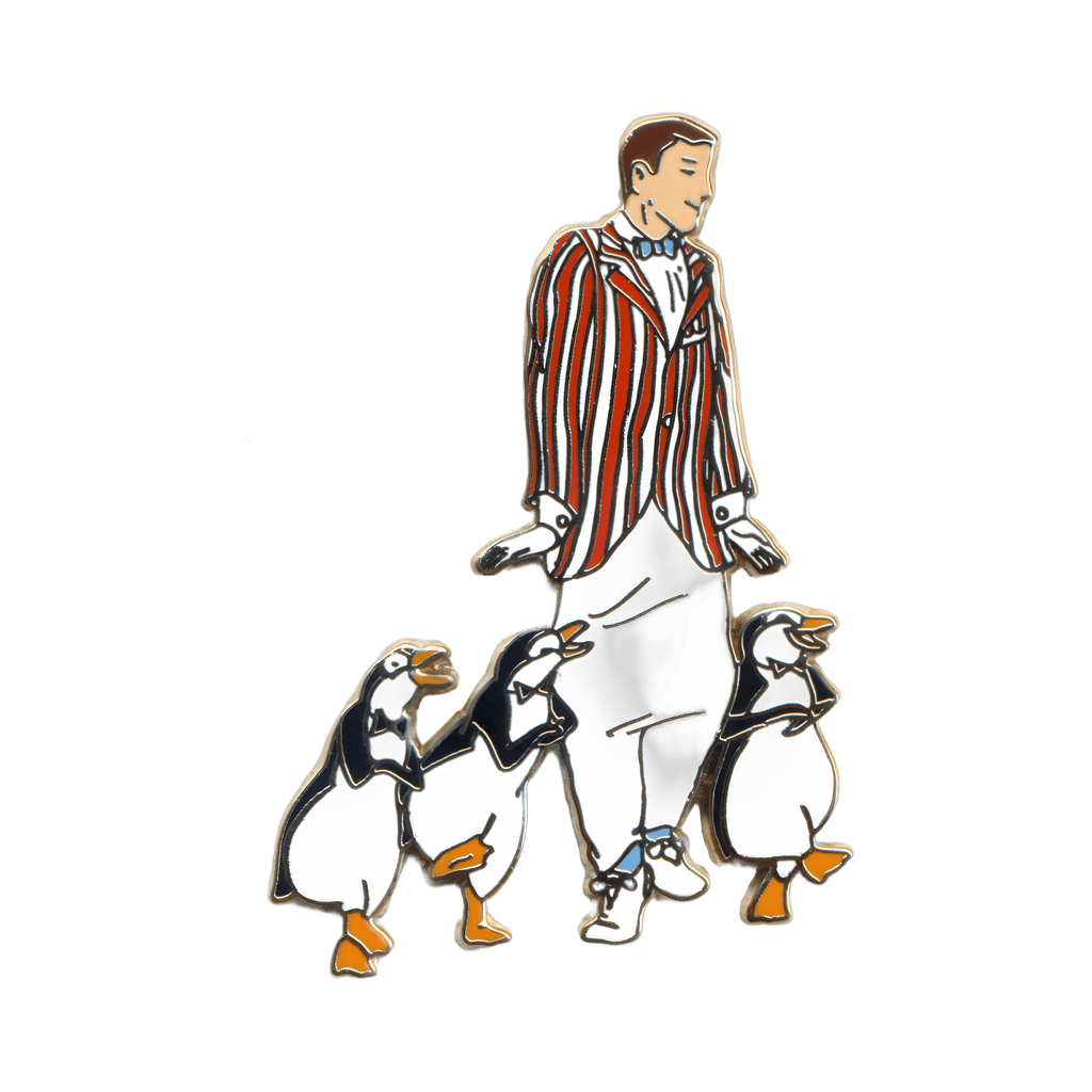 Bert and Three Penguins Dancing Disney pin
