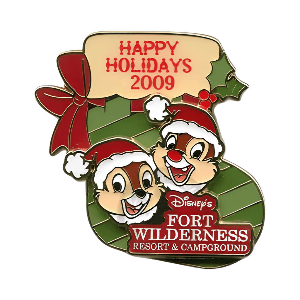 Fort Wilderness - Chip & Dale Stocking Disney pin