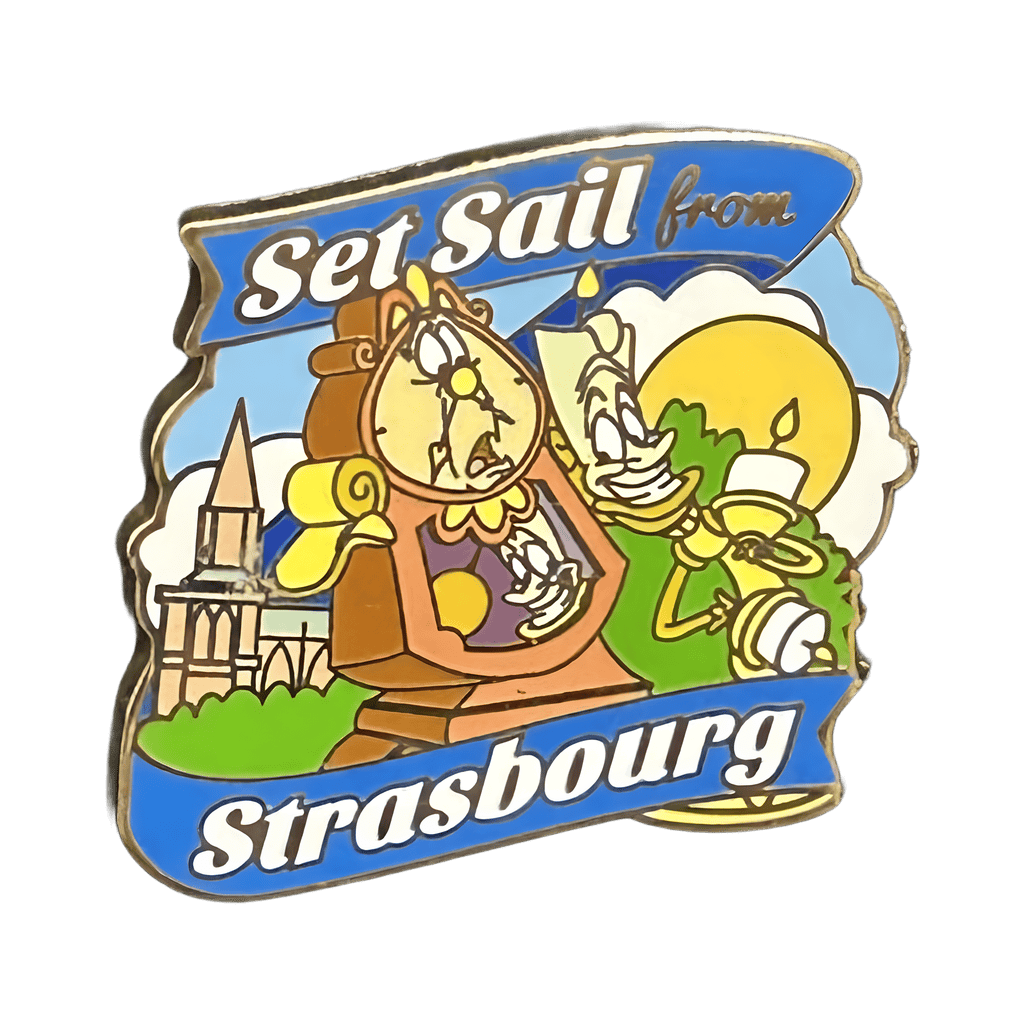Cogsworth and Lumiere - Set sail from Strasbourg Disney pin