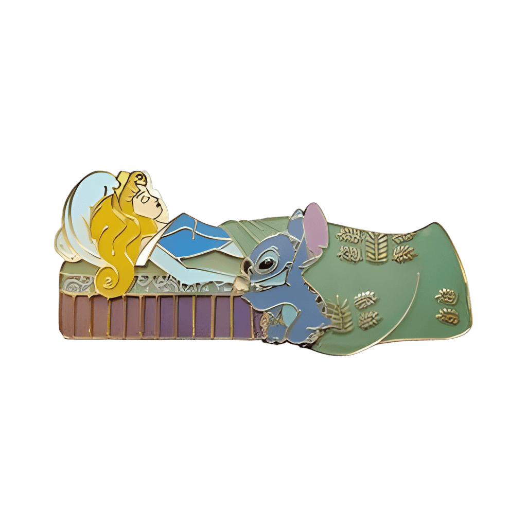 Stitch with Sleeping Beauty/Aurora Disney pin