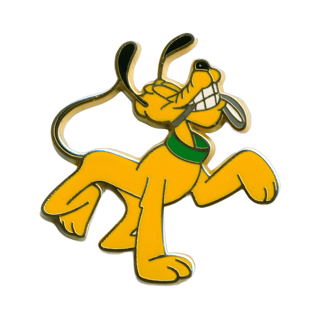 Pluto with a Leash in His Mouth Disney pin