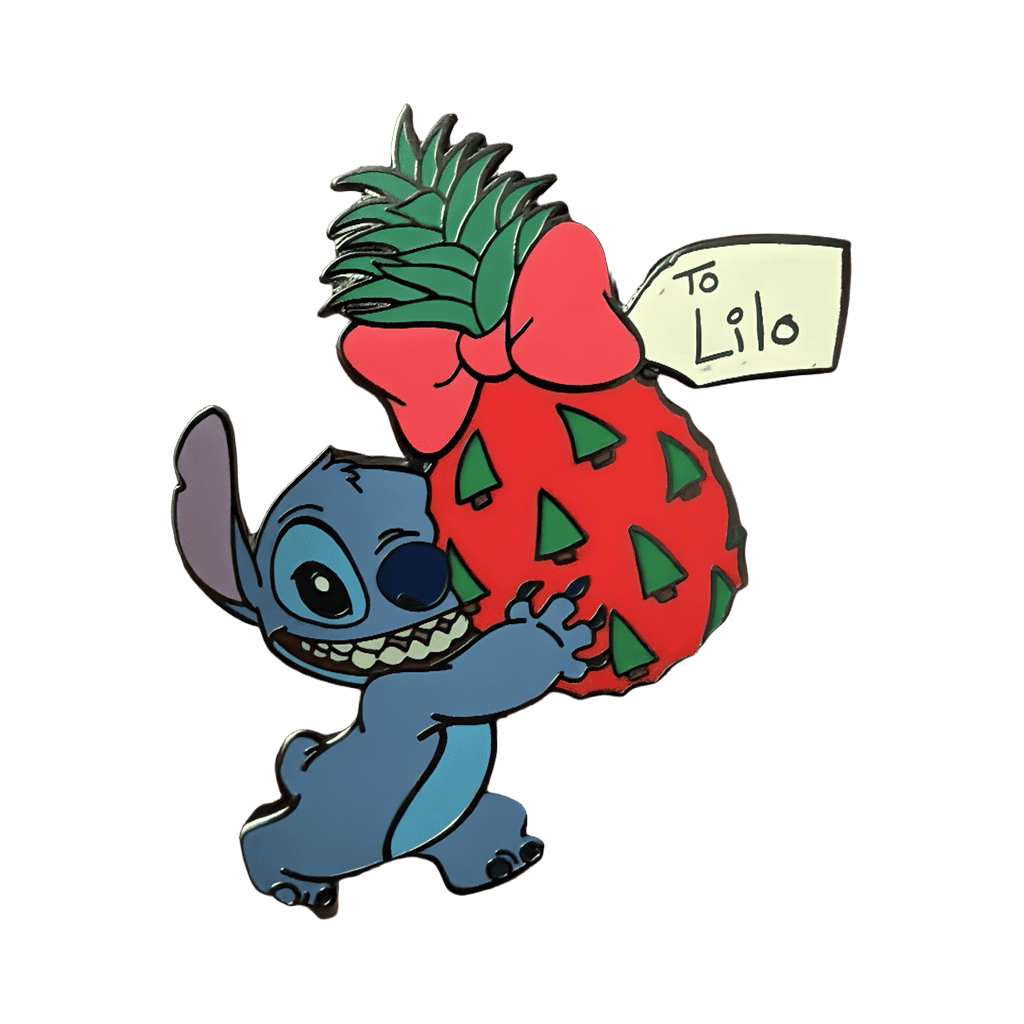 Stitch with Christmas Pineapple Disney pin