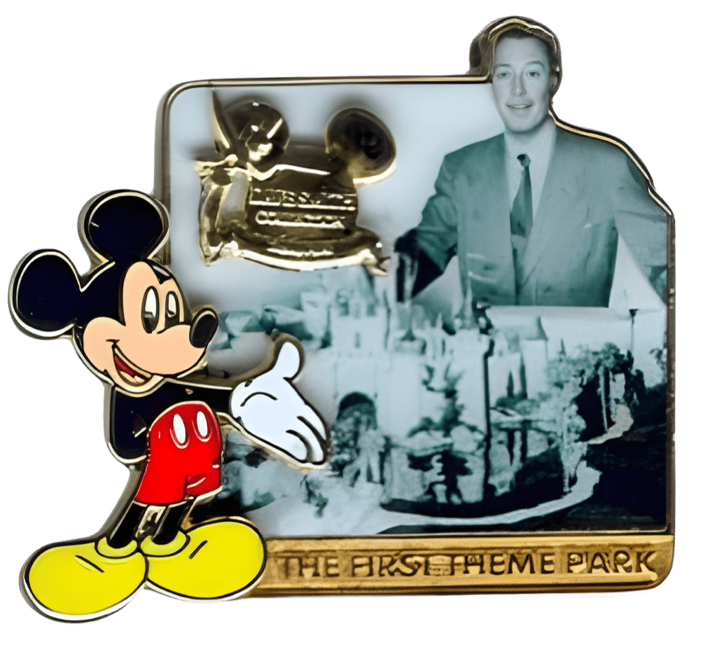 Walt Disney and Theme Park Beginnings Disney pin