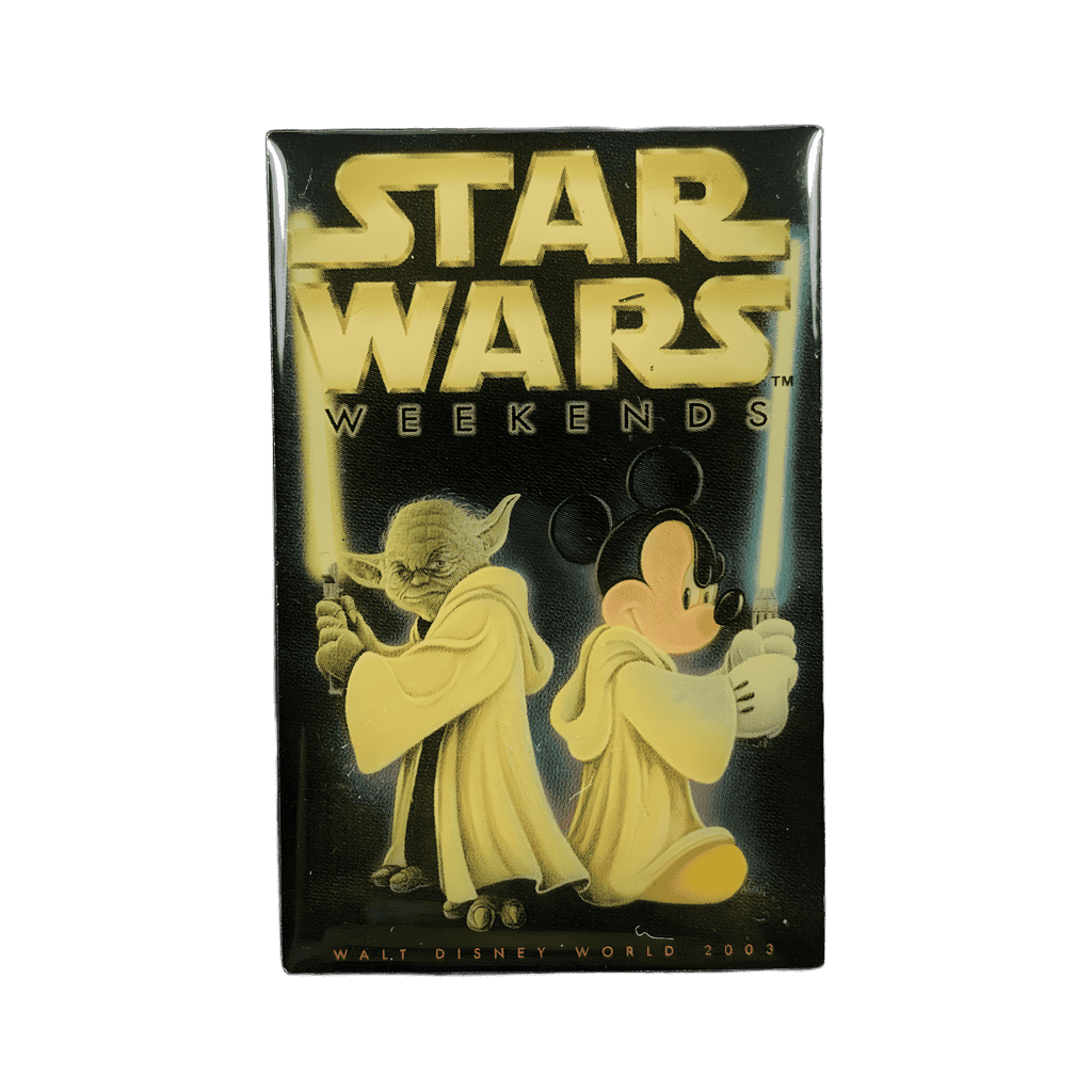 Yoda and Mickey Mouse with Lightsabers Disney pin