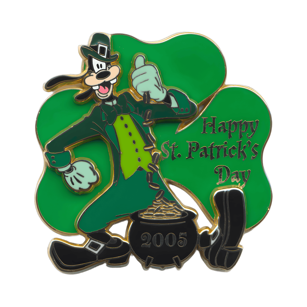 2005 - NYC World of Disney - Leprechaun Goofy with a Pot of Gold Disney pin