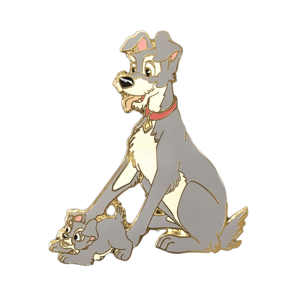 Tramp and Scamp Disney pin