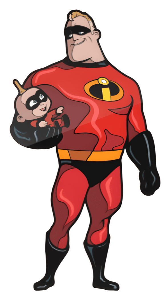 Mr. Incredible and Jack-Jack (123) Disney pin