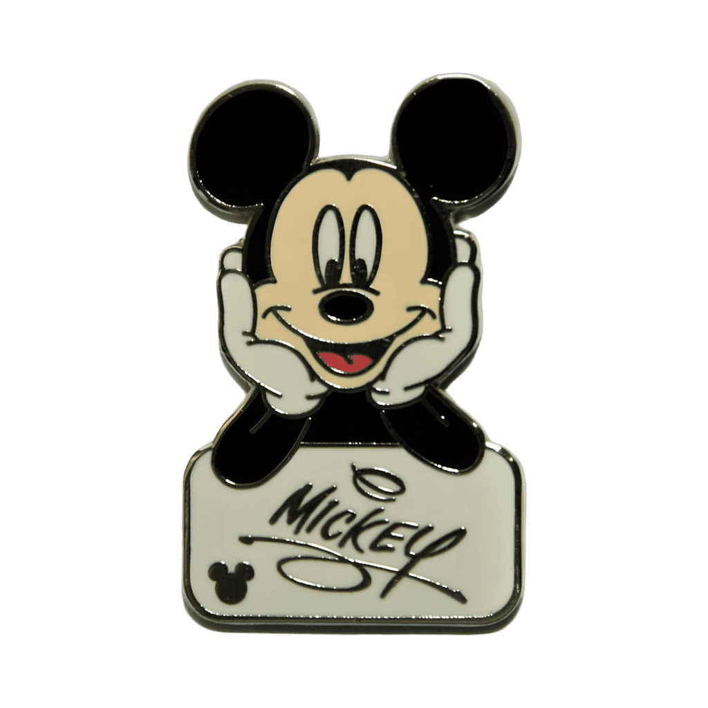 White Mickey Disney pin