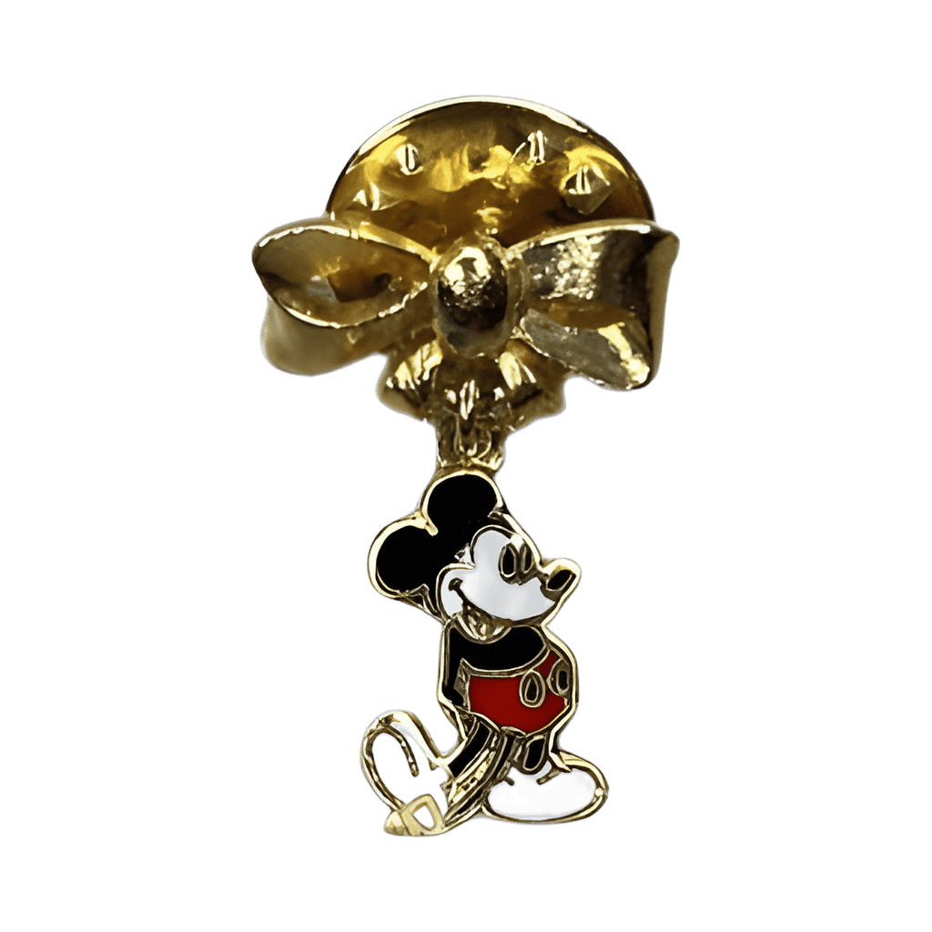 Classic Mickey Mouse dangling from a bow Disney pin