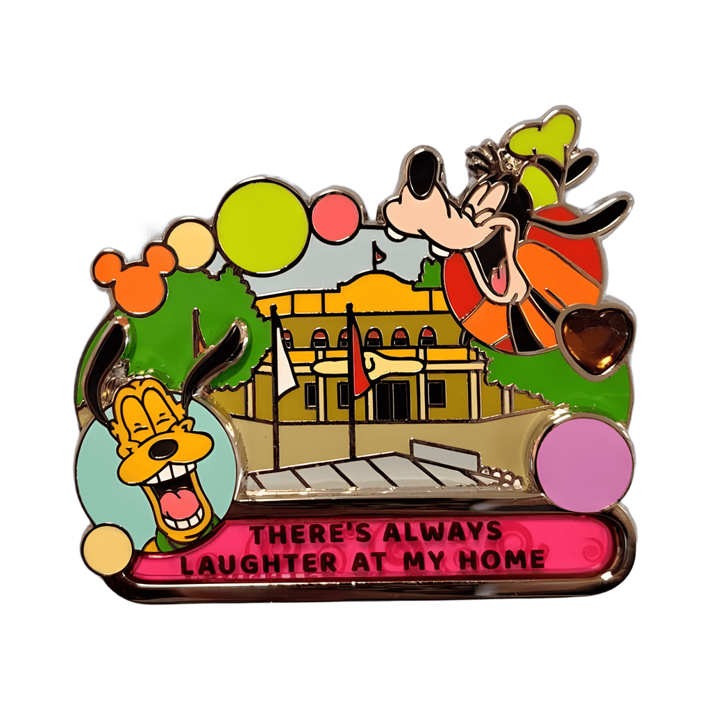 There's Always Laughter At My Home (Pluto and Goofy / The Golden Horseshoe) Disney pin