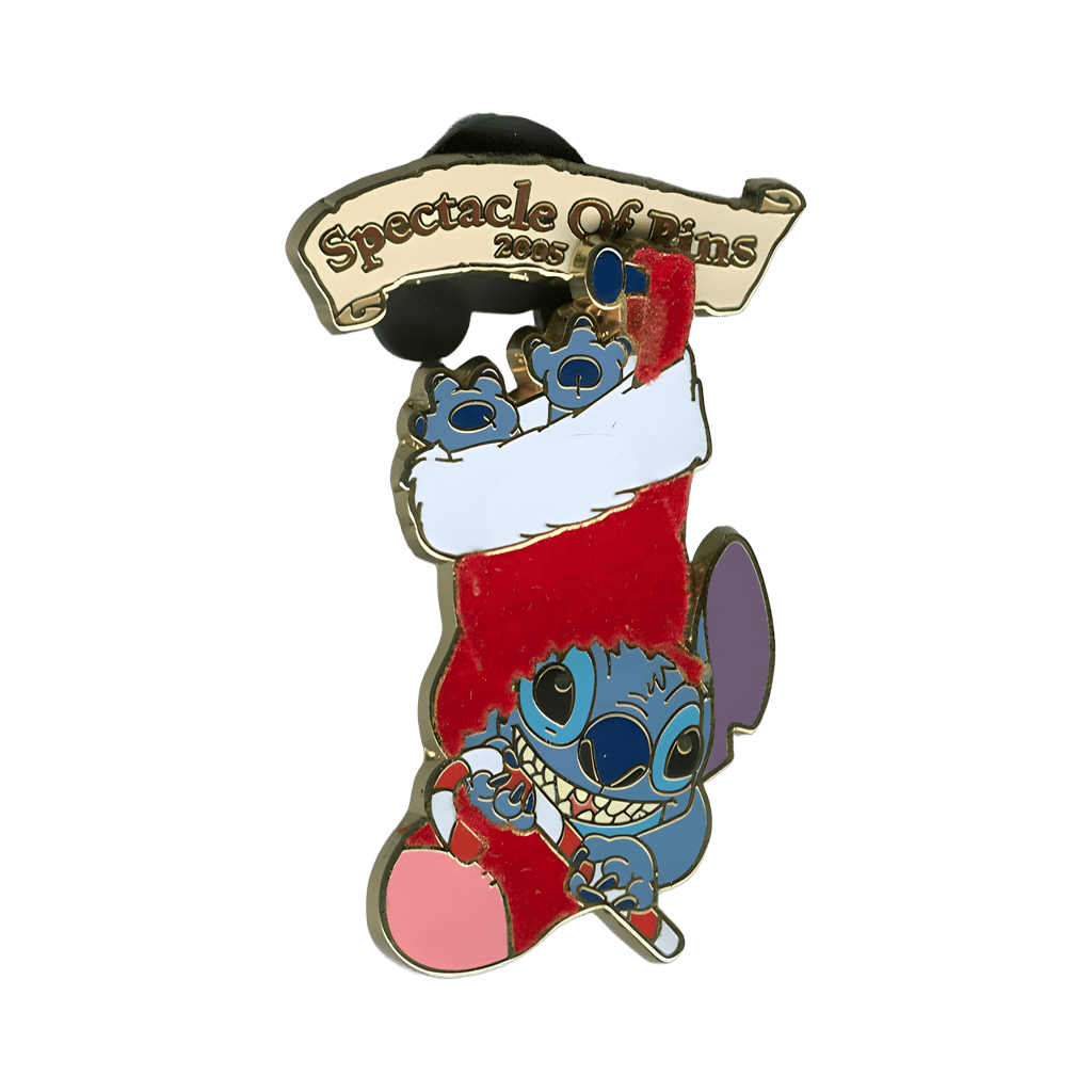 Stitch in a Stocking Disney pin