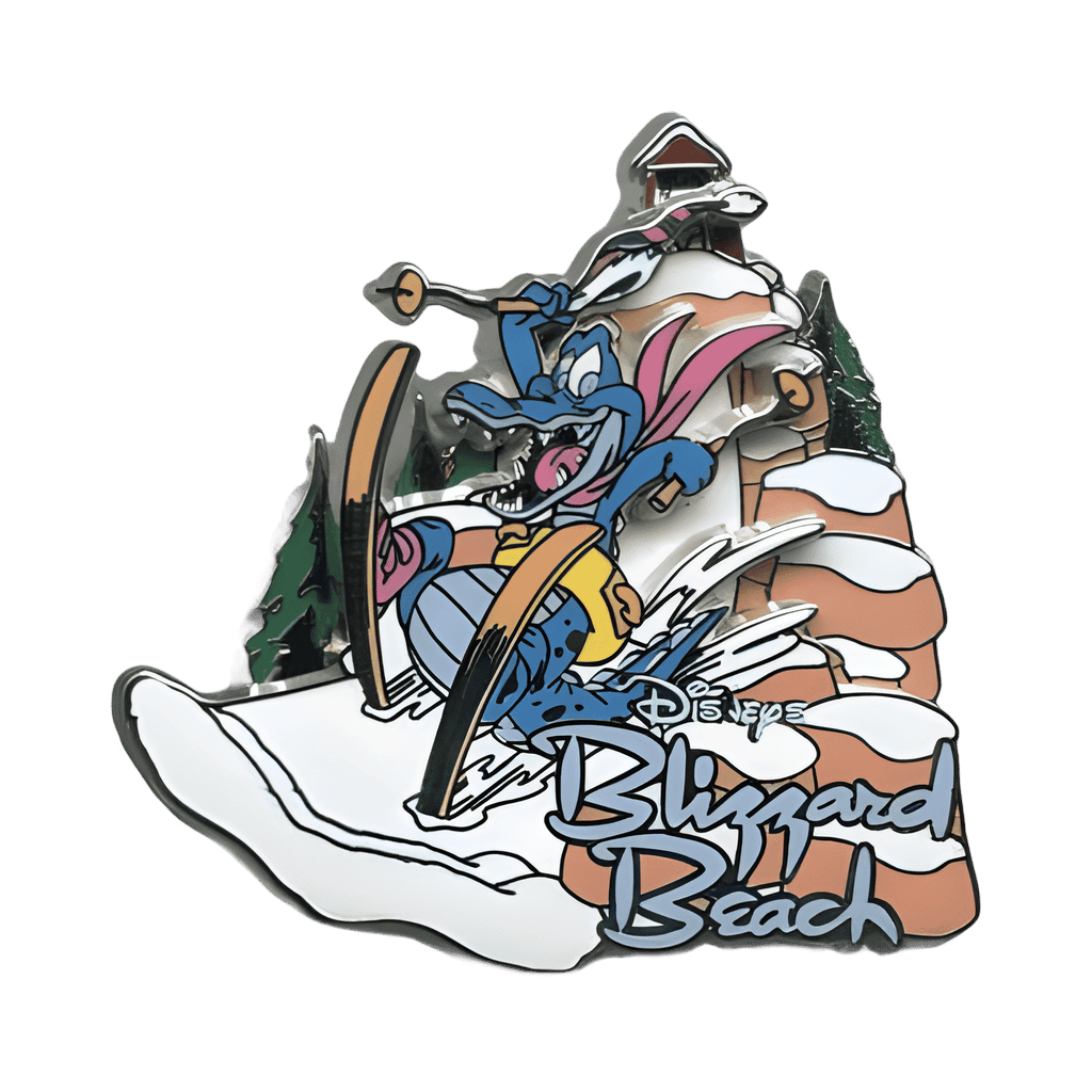 WDW - Disney's Blizzard Beach Water Park - Skiing Alligator Disney pin