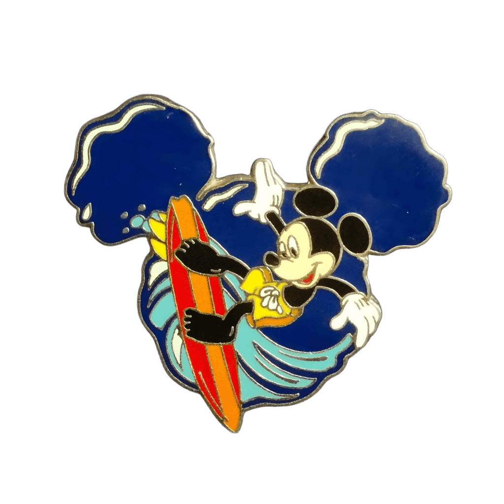 Surfing Mickey Icon Disney pin