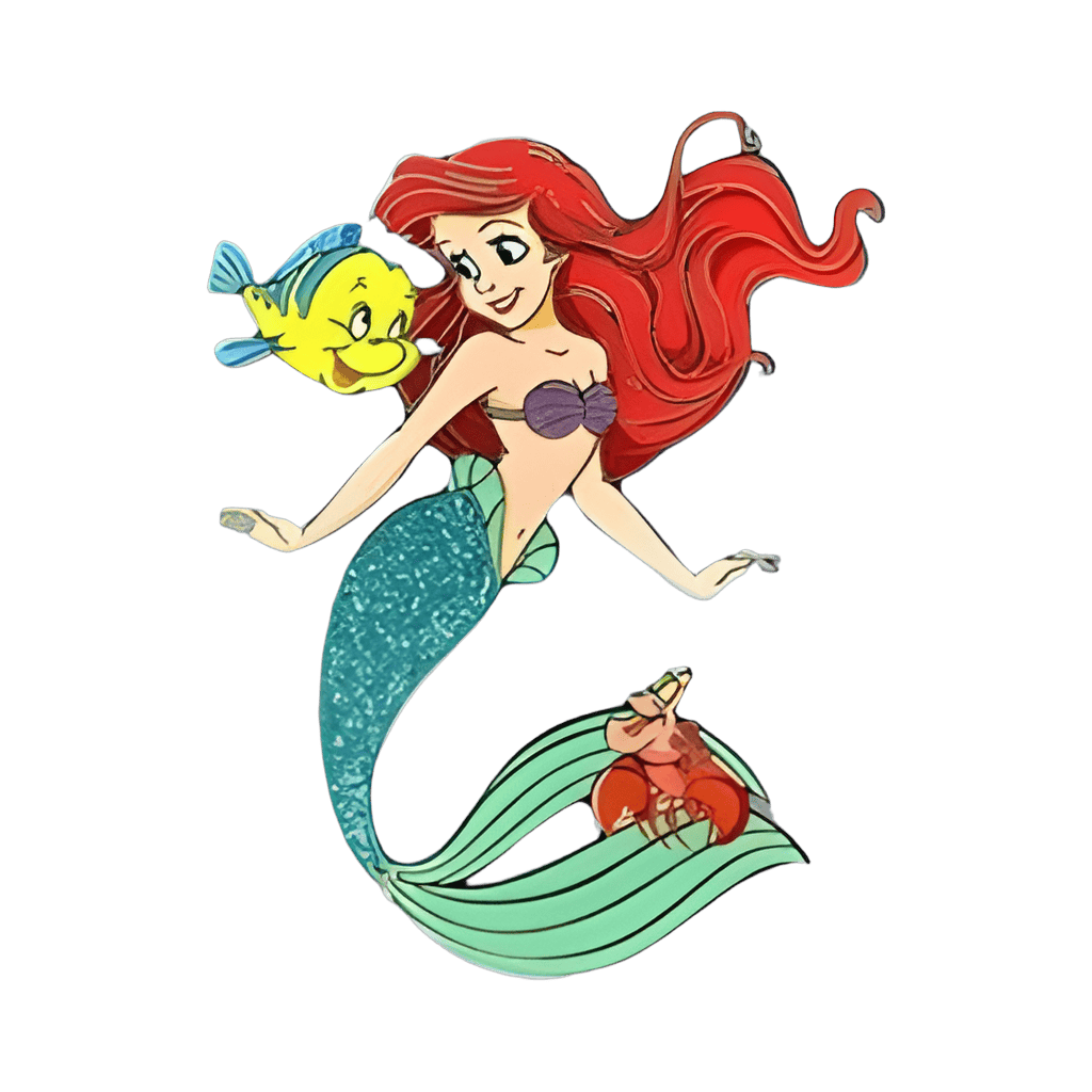Swimming with Ariel Disney pin