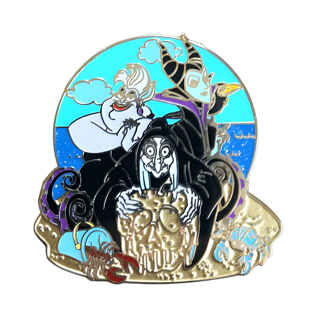 Old Hag, Ursula, and Maleficent Disney pin