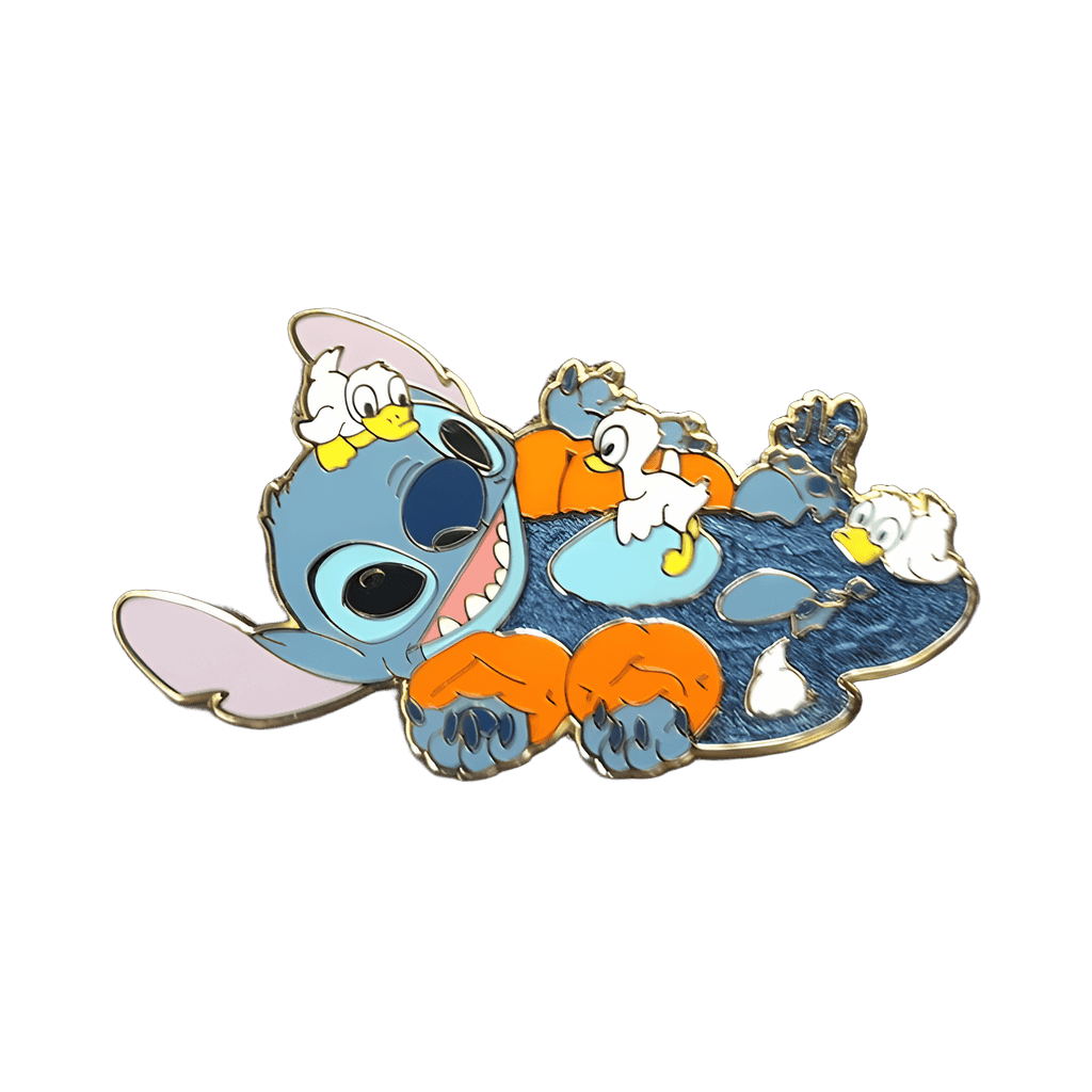 Stitch and Ducklings Disney pin
