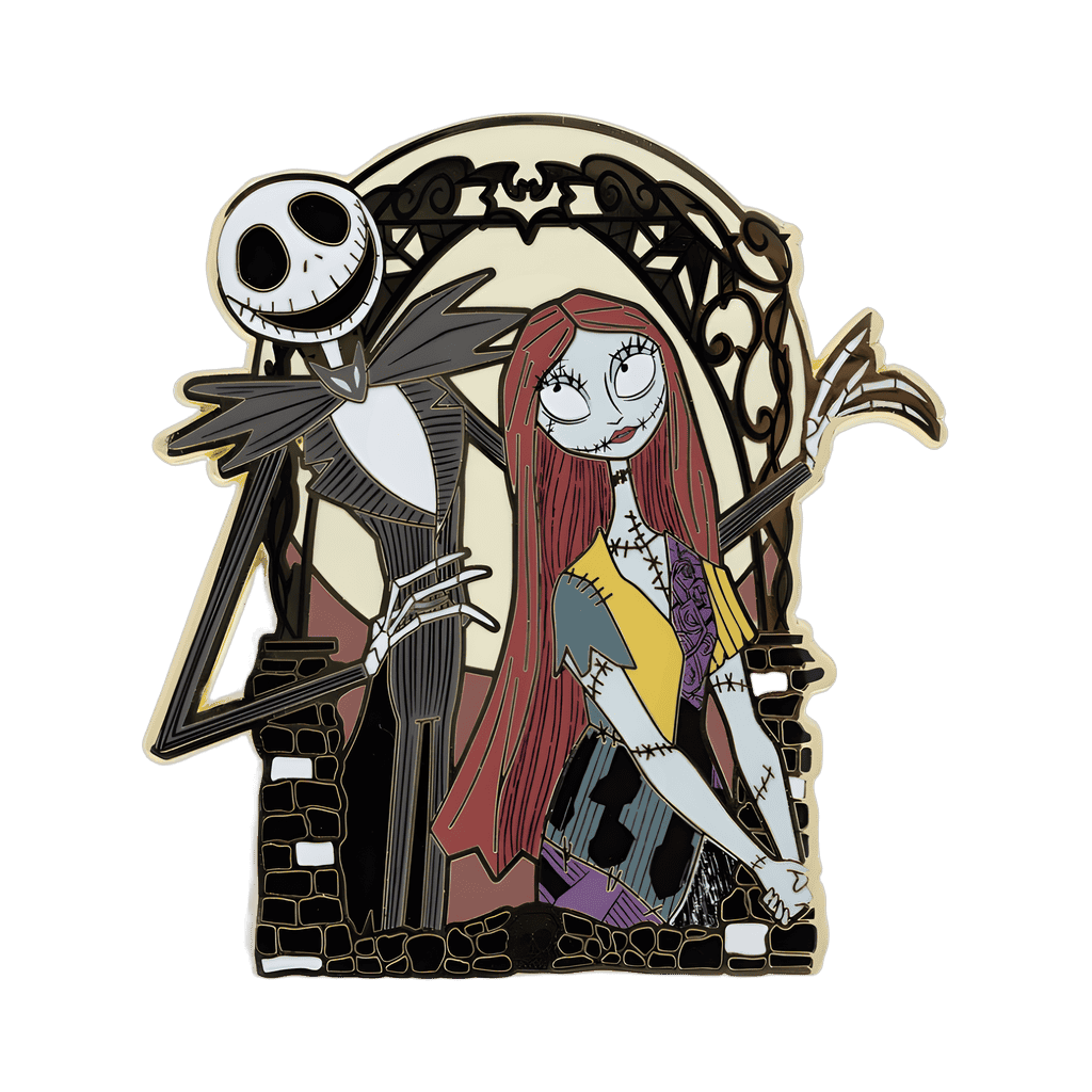 Nightmare Before Christmas Jack Skellington and Sally 3" Collectible Trading Pin Disney pin