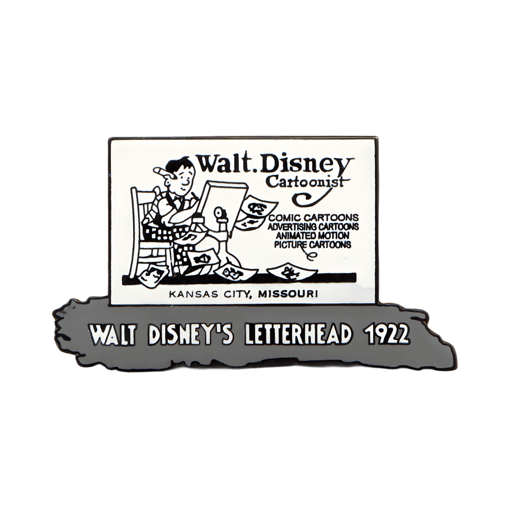 Walt Disney's Letterhead 1922 Disney pin
