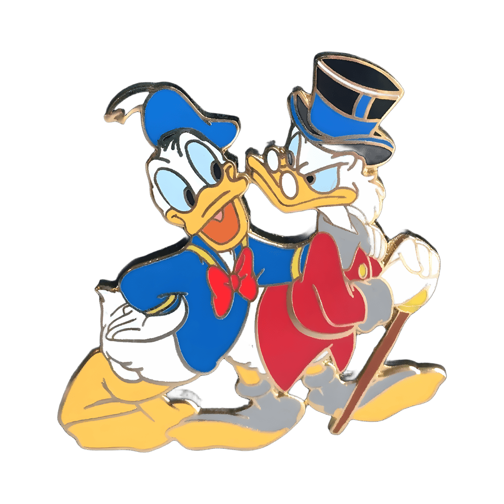 Donald Duck and Uncle Scrooge McDuck Disney pin