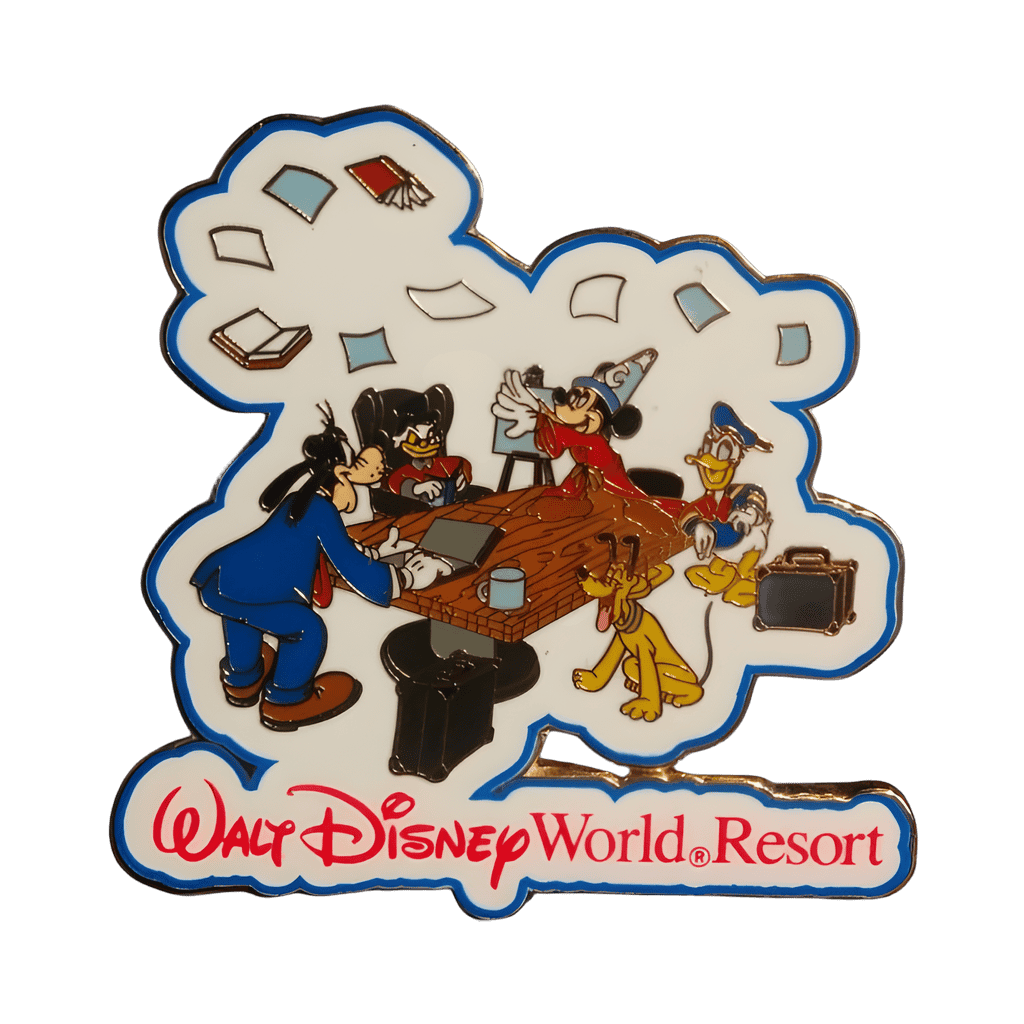 Sorcerer Mickey, Donald, Pluto, Goofy, and Scrooge McDuck Disney pin