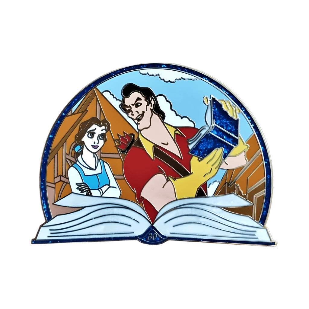 Belle and Gaston Disney pin