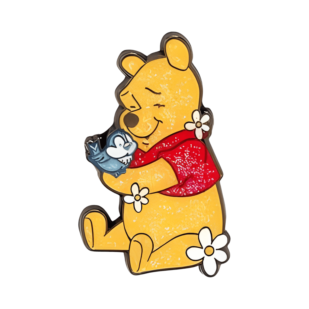 Pooh Holding Bluebird Disney pin
