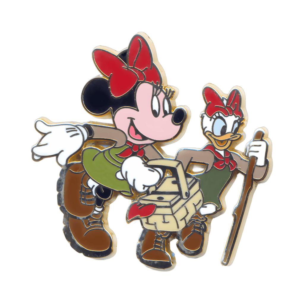 Neckerchief Booster Set — Minnie Mouse and Daisy Duck Hiking to Picnic Disney pin
