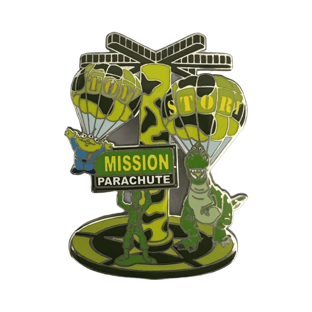 Green Army Man, Rex and LGM Mission Parachute Disney pin
