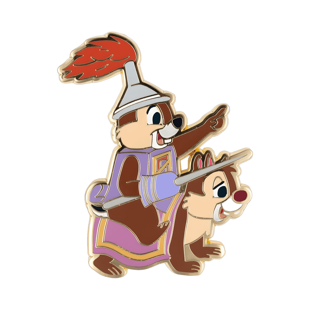 Knight Chip and Dale Jousting Disney pin