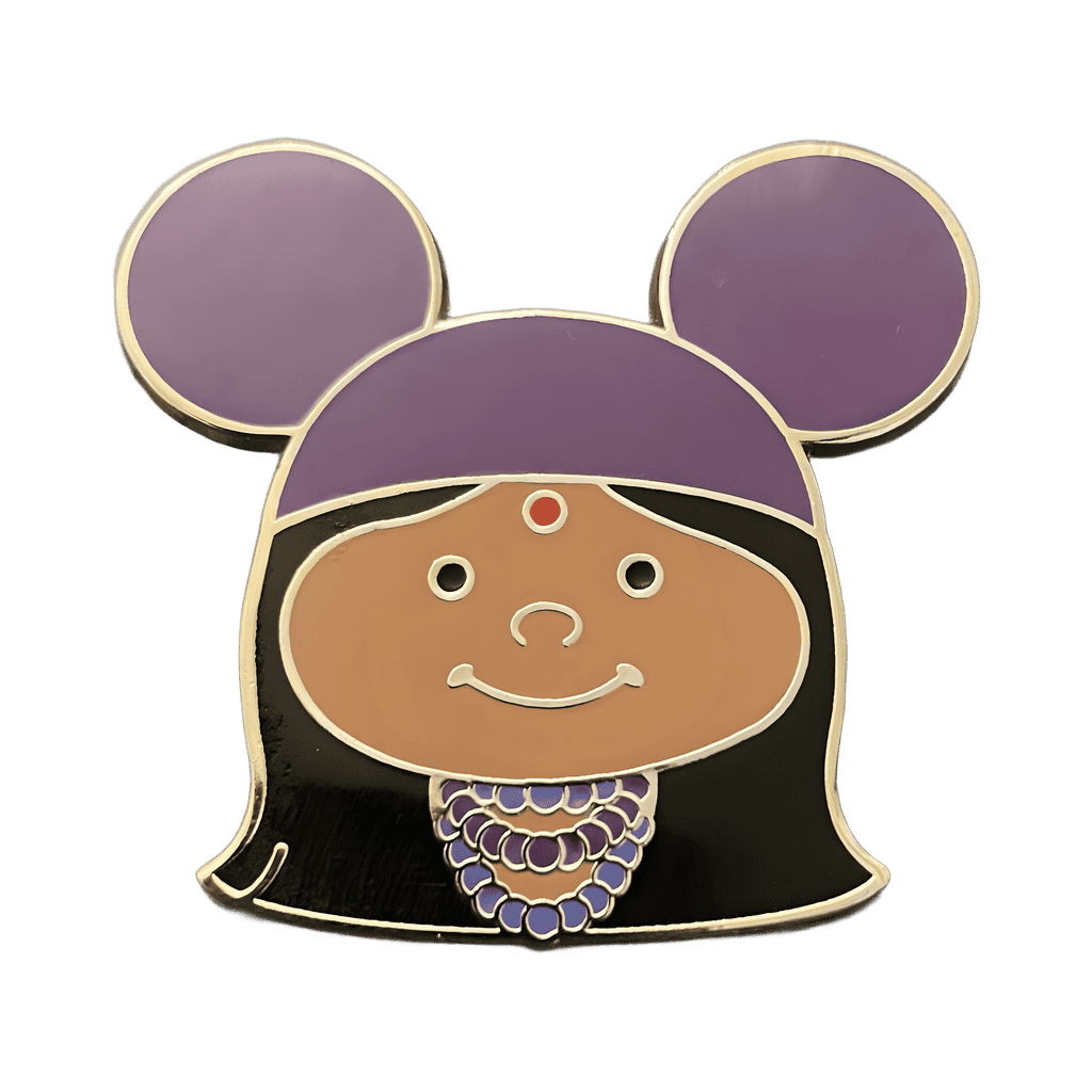Small World Girl with Purple Mickey Ears Disney pin