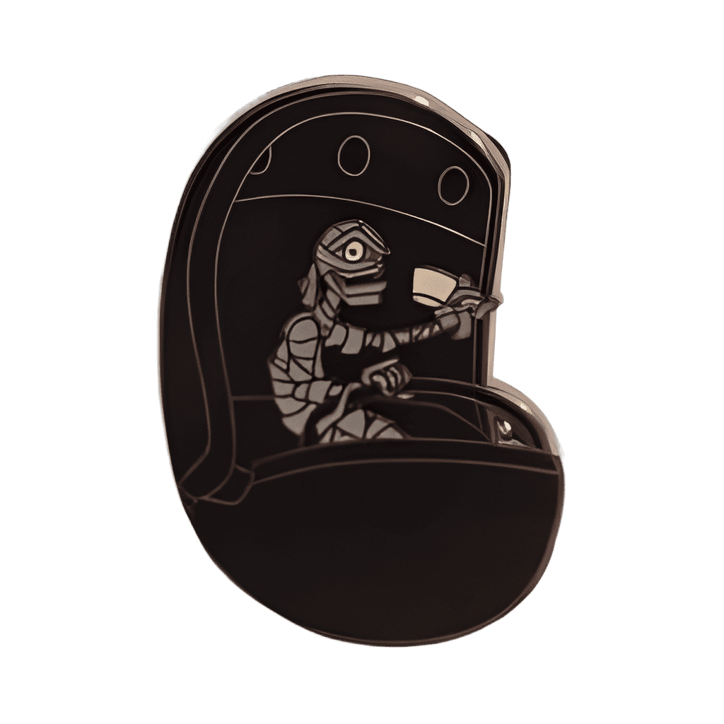 Mummy with Teacup (Silver Metal) Disney pin