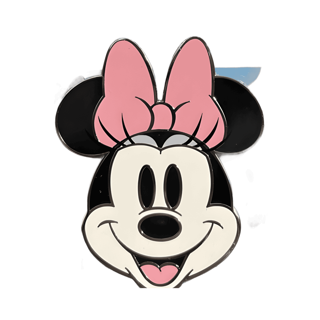 Pink Bow Minnie Head Disney pin