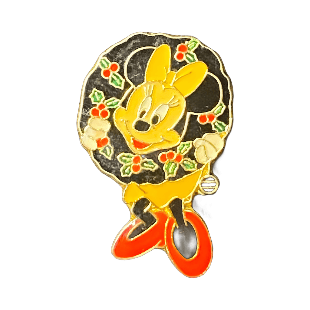 Minnie with Christmas wreath Disney pin