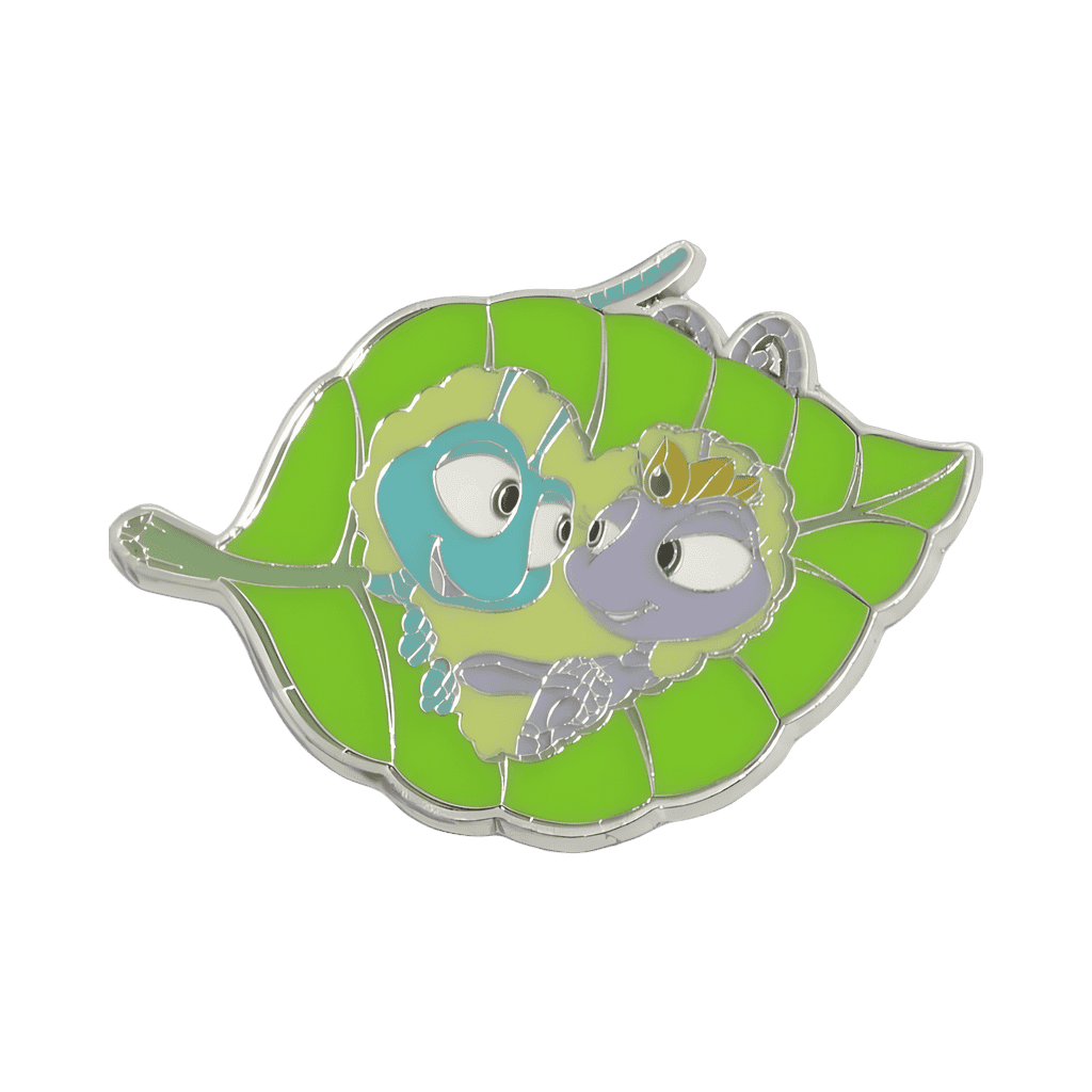 Flik and Atta in Heart on Leaf Disney pin