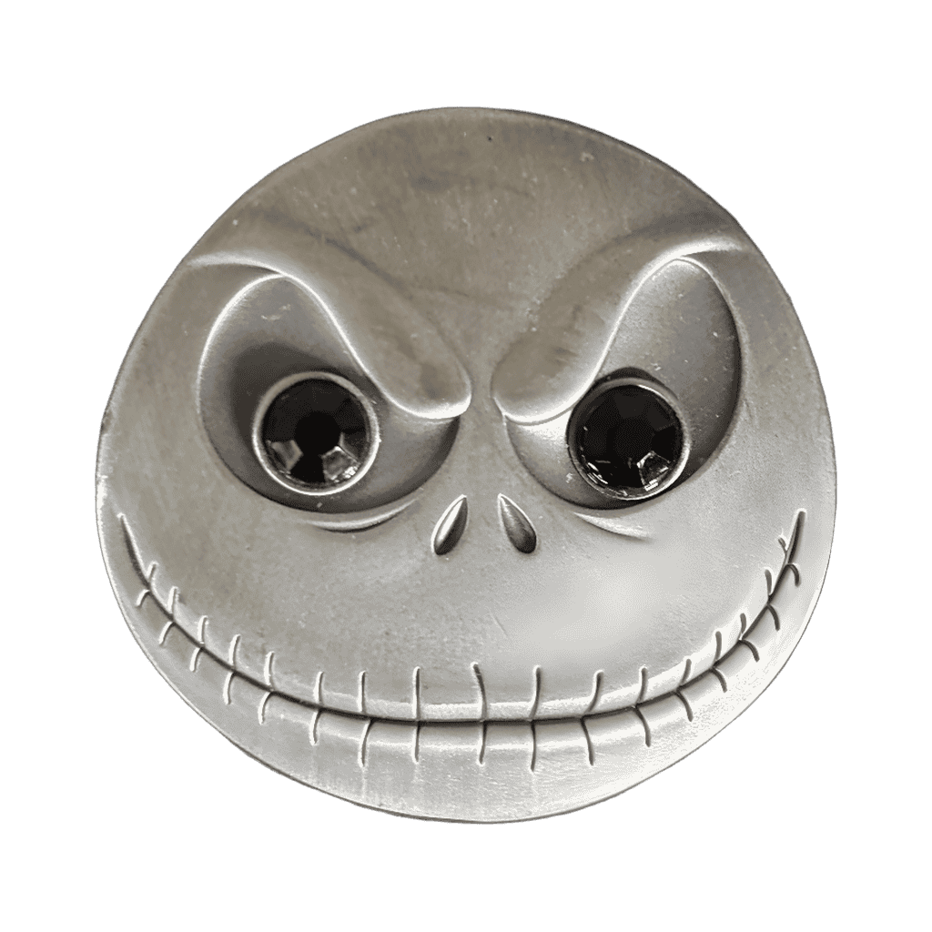 Jack Skellington Jeweled Sculpted Pewter Face with Disney pin