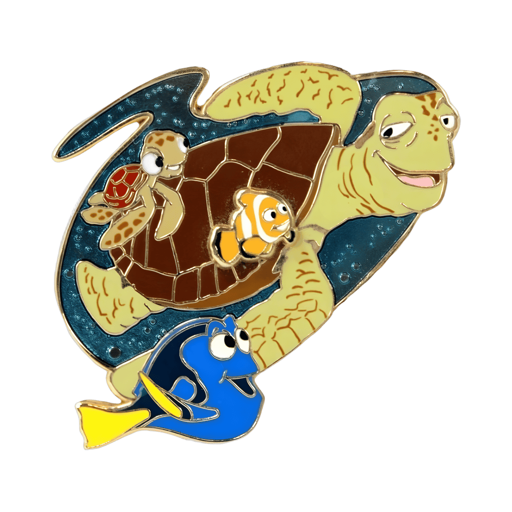 Crush, Squirt, Marlin and Dory Disney pin