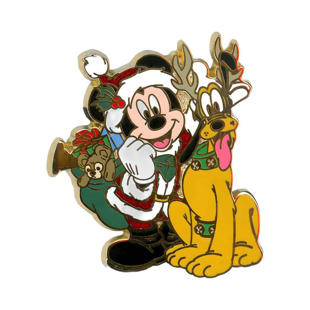 Mickey and Pluto at Christmas Disney pin