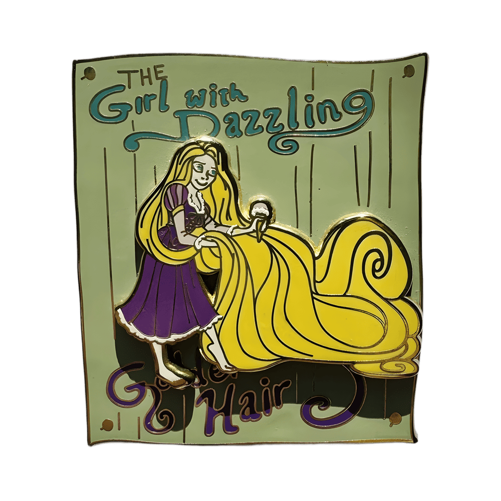 The Girl with the Dazzling Hair Disney pin