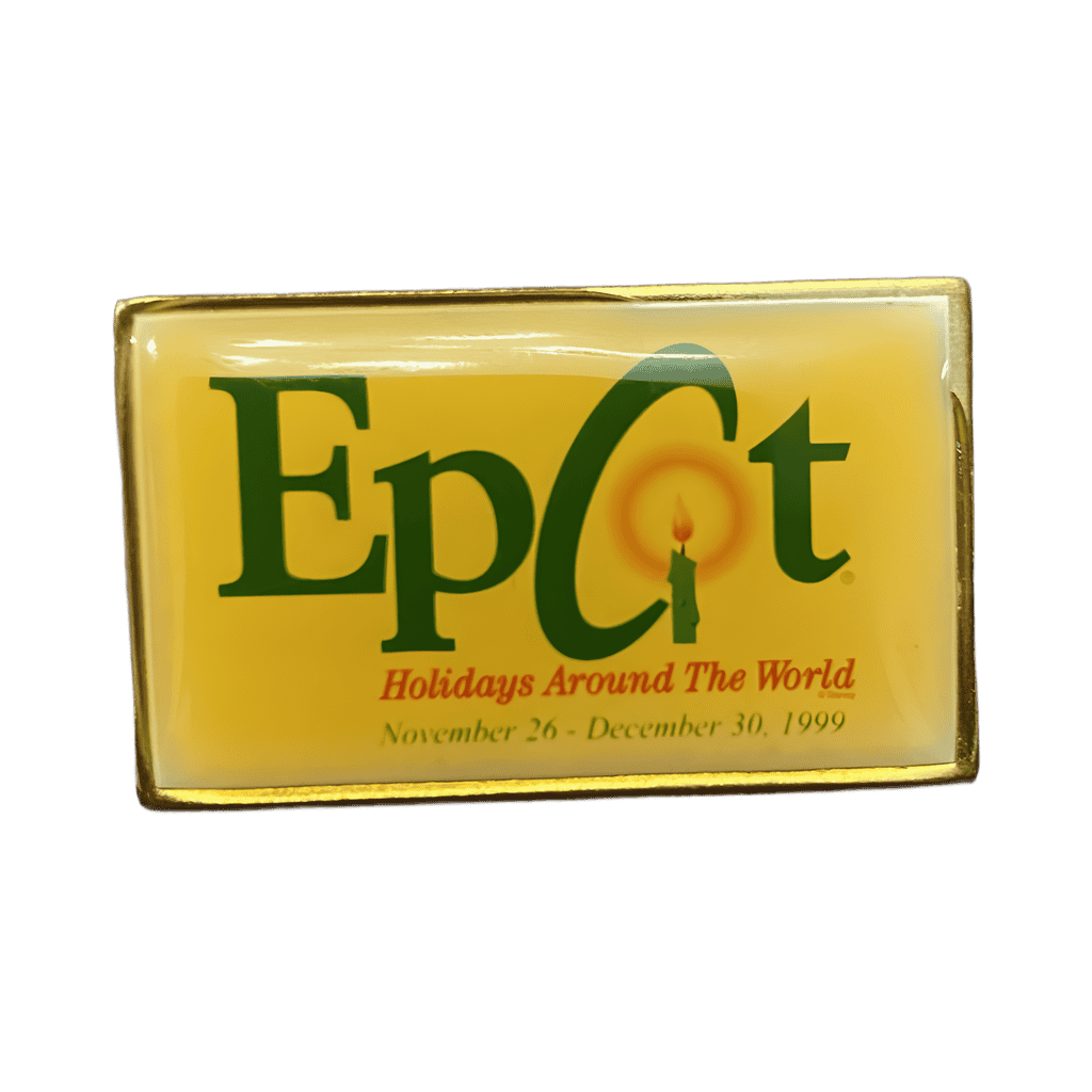 1999 Logo - Domed Enamel - Green Disney pin