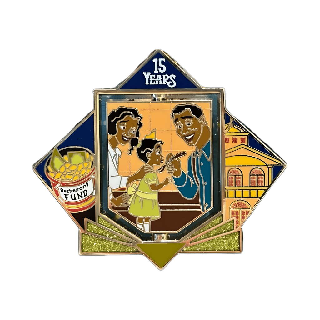 Tiana & Family Restaurant Fund Spinner Disney pin