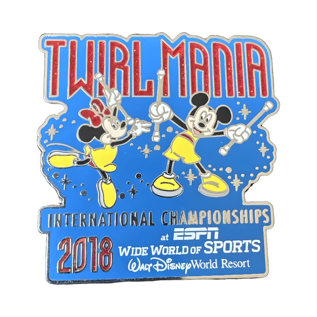 Minnie and Mickey Mouse Twirlmania Disney pin